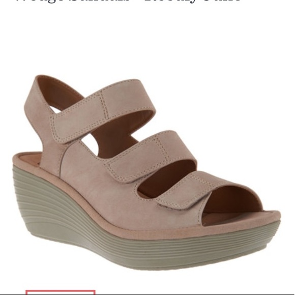 clarks women's star mello wedge sandal